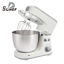 Electric kitchen mixer stainless steel mixing bowl dough hook egg whisk mixer beater splash guard almond cream